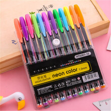 Juego de 12 rotuladores de pintura neón acrílicos con punta de 3 mm