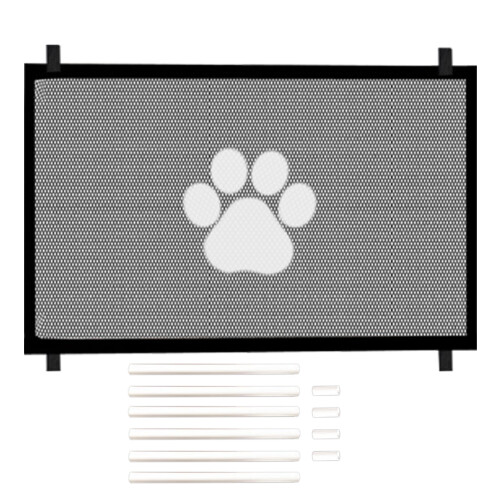 Cancelletto retrattile per cani, ideale per scale e porte.