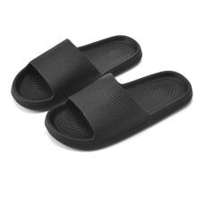 Pillow Slippers for Women and Men Black Size 10 (44)
