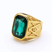 Men's Stainless Steel Masonic Ring Personalized Size 7-13