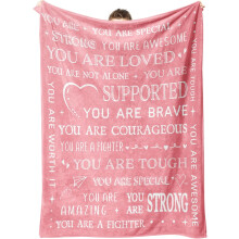 Get Well Soon Blanket for Women Inspirational Recovery Gift