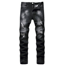 Jean skinny stretch pour homme, noir, taille 36