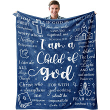 Christian Prayer Blanket for Women I Am A Child of God