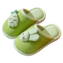 Kinderslippers van katoen met cartoonkonijntje, maat 1–13