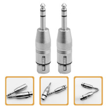 Adaptador TRS a XLR balanceado, 2 unidades, 6,5 mm