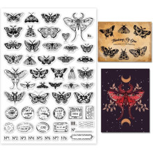Σφραγίδες Σιλικόνης Moths Clear 11,69x8,27 ίντσες
