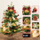Small Green Christmas Tree with Warm White Lights 18 Inch 1
