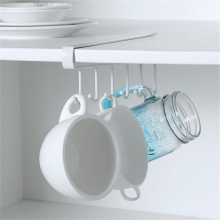 Overdoor Kitchen Utensils Organizer Rack White
