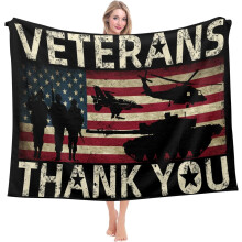 Coperta per il Giorno dei Veterani, morbida e soffice, 50x40 pollici