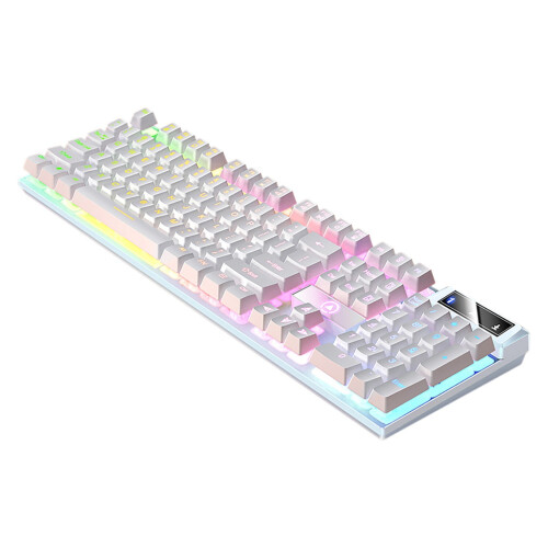 Gaming Keyboard Ultra-Slim Wired LED Backlit White