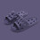 Doucheslippers, sneldrogend, antislip, donkerblauw, maat 44-45 1