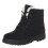 Botas de nieve para mujer, botas cortas de algodón con tacón plano. 1