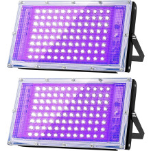 Glostars UV Black Light Spotlight 100W 2 Pack