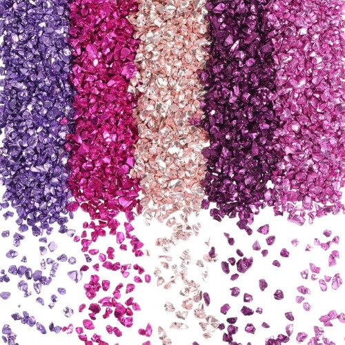 Crushed Crystal Glitter Chips 5-Color 150g
