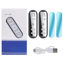 LED Car Door Sill Welcome Light Wireless USB Rechargeable 2