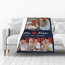 Couverture photo personnalisée, design sur mesure, 1 pièce