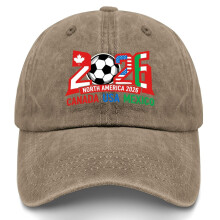 World Soccer Tournament Baseball Hat Black Adjustable