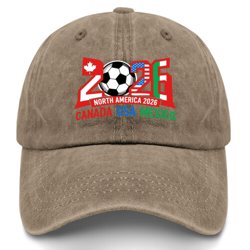 World Soccer Tournament Baseball Hat Black Adjustable