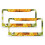 Yellow Sunflower License Plate Frame Aluminum 2 Pack 1