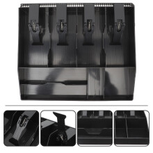 Black Acrylic Cash Drawer Tray with Iron Clip and