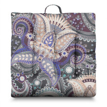 Boho Paisley Meditation Cushion 22x22 inches