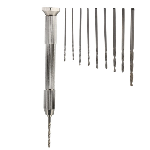 Hand Drill Set for Jewelers 3.34 x 0.59 x 0.59 Inch