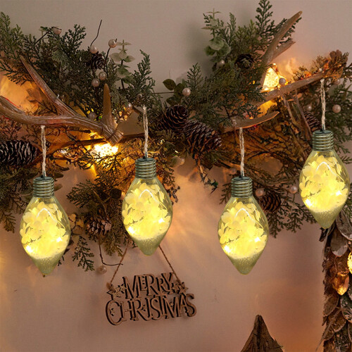 LED Light Bulb Ornament Purple Hydrangea 1 pc