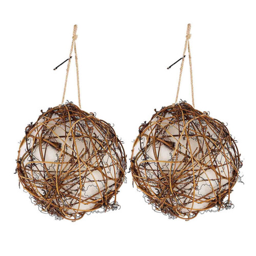 Reusable Hummingbird Nesting Balls Natural Rattan