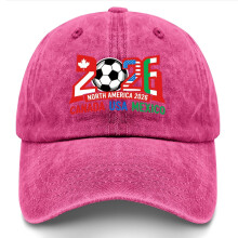 World Soccer Tournament Baseball Hat Black Adjustable