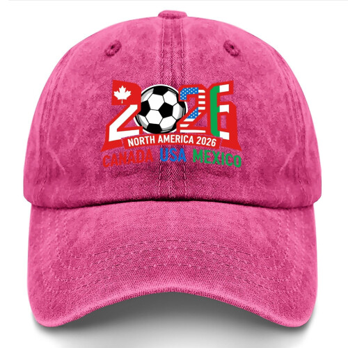 World Soccer Tournament Baseball Hat Black Adjustable