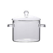 MOQIN Borosilicate Glass Saucepan 1900ml with Lid