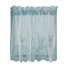 Lace Floral Curtains for Kitchen Bedroom 24 x 29 Inches 1