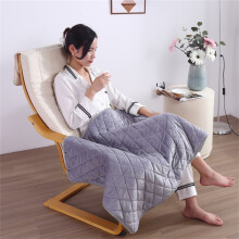 FAMTKT Heated Electric Throw Blanket Gray 39.3x55 in
