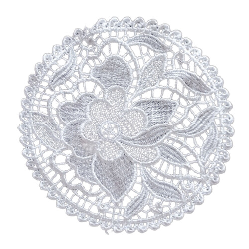 Handmade Crochet Lace Doilies Set Beige 6 pcs