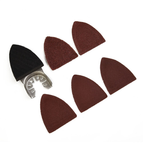 Sanding Sheets and Pad for Oscillating Tool 25 Pcs