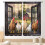 Rooster Kitchen Curtains Farmhouse Chicken Pattern Blackout 1