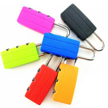 Mini Combination Padlock 3-Digit Keyless Resettable 1/2/5