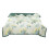 King Bedspread Green Botanical Print 100% Cotton Quilted 1