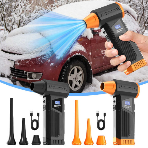 Msgweeeg Cordless Snow Blower with Multiple Air Nozzles