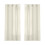 Linen Sheer Curtains Silver 52x63 in 2 Panels 1