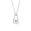 Initial Pendant Necklace Stainless Steel Unisex Figaro 1
