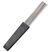 Black Metal Guiro Scraper Latin Percussion 4.5 Inches