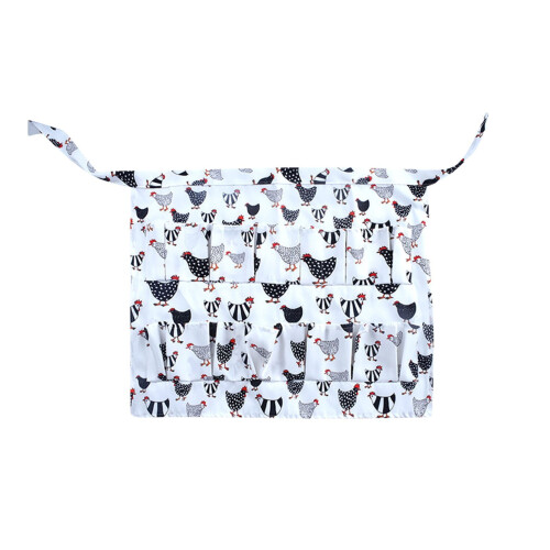 Egg Gathering Apron for Chicken Farms Multi-Pocket Nonwoven