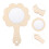 LEORX handheld mirror flower shape for home decoration 10 1