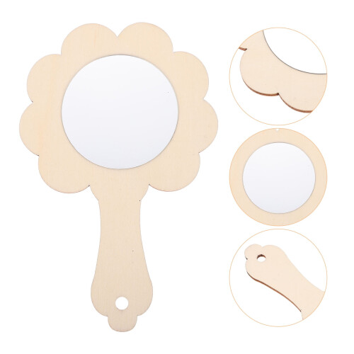 LEORX handheld mirror flower shape for home decoration 10