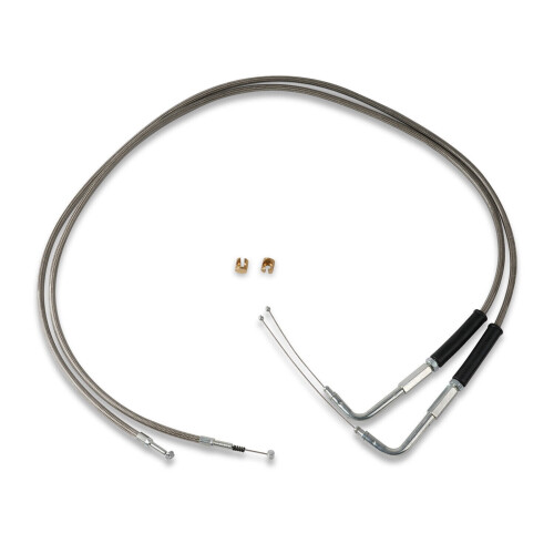 FEAMOS Motorcycle Throttle and Idle Cable Set 42 inch