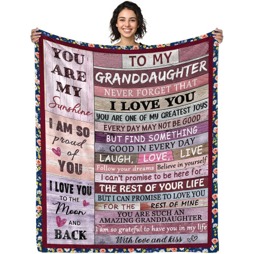 Throw Blanket for Sisters 50x60 inches