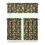 Kitchen Curtain Set Bamboo Maple Pattern Polyester 3-Pc 1