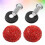 License Plate Screws Fastener Red Plastic Set 1