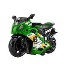 Kids Toy Motorcycle Friction-Powered Green 1 Pc